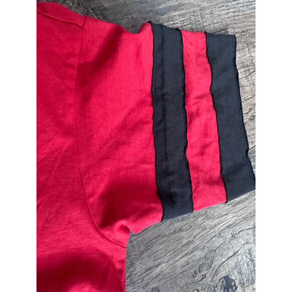 NFL Kansas City Chiefs '47 Brand Women’s Medium T-Shirt NWT Red Striped Sleeve - Picture 5 of 6